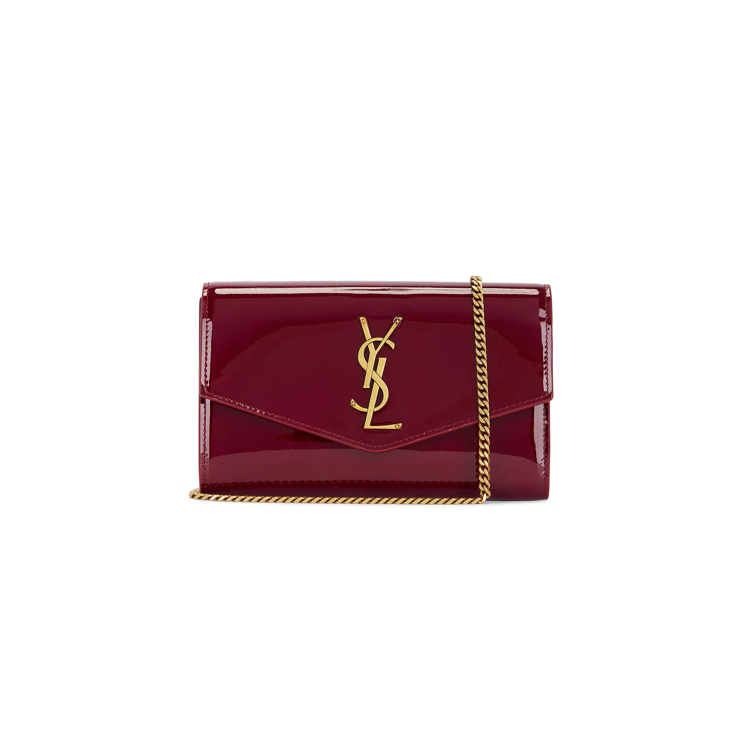 YSL UPTOWN CHAIN WALLET IN PATENT LEATHER 607788BMIIW6259 (19*12*3cm)